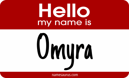 Hello my name is Omyra png download