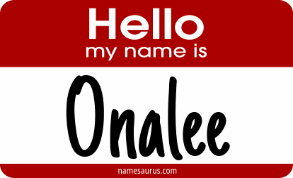 Hello my name is Onalee png download