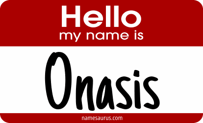 Hello my name is Onasis png download