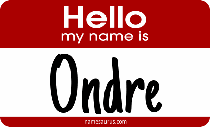Hello my name is Ondre png download