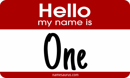 Hello my name is One png download