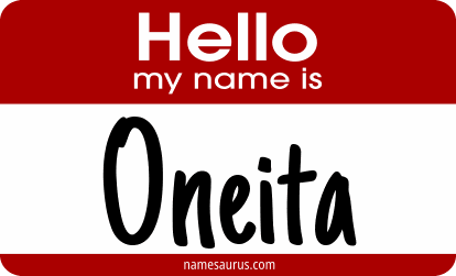 Hello my name is Oneita png download