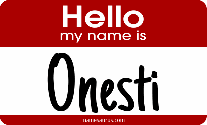 Hello my name is Onesti png download