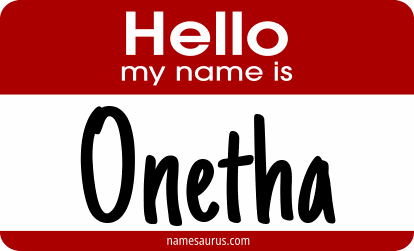 Hello my name is Onetha png download