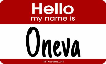 Hello my name is Oneva png download