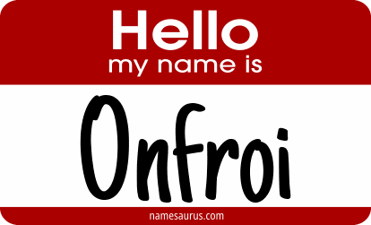 Hello my name is Onfroi png download