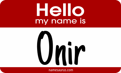 Hello my name is Onir png download
