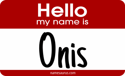 Hello my name is Onis png download