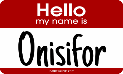 Hello my name is Onisifor png download