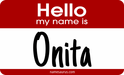 Hello my name is Onita png download
