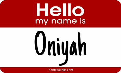Hello my name is Oniyah png download