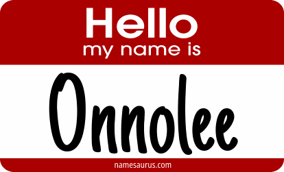 Hello my name is Onnolee png download