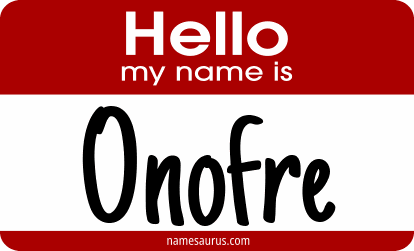 Hello my name is Onofre png download