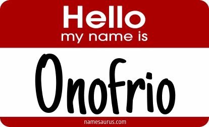 Hello my name is Onofrio png download