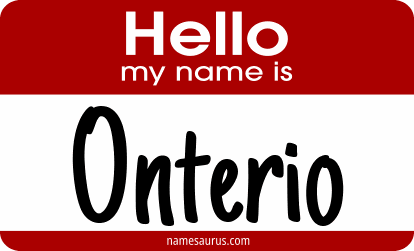 Hello my name is Onterio png download