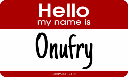 Hello my name is Onufry png download