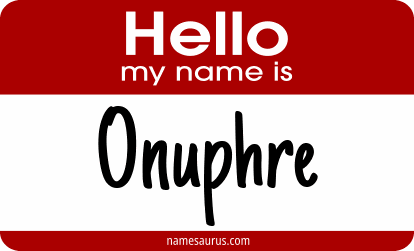 Hello my name is Onuphre png download