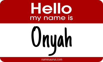 Hello my name is Onyah png download