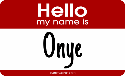 Hello my name is Onye png download