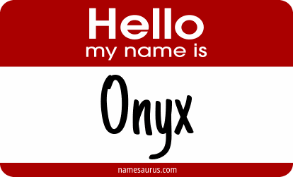 Hello my name is Onyx png download