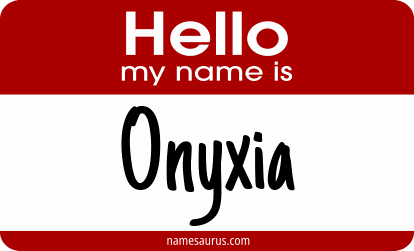 Hello my name is Onyxia png download