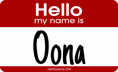 Hello my name is Oona png download