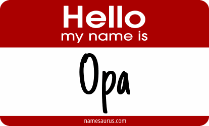 Hello my name is Opa png download