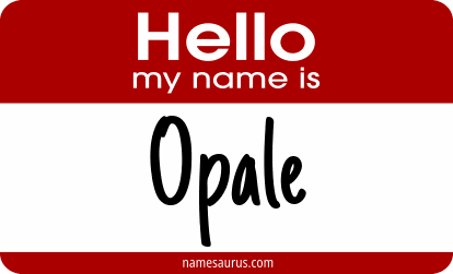 Hello my name is Opale png download