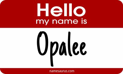 Hello my name is Opalee png download