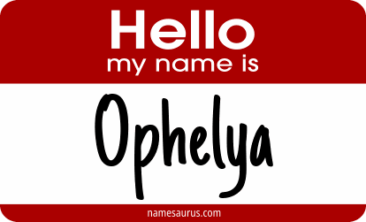 Hello my name is Ophelya png download
