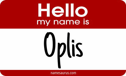 Hello my name is Oplis png download