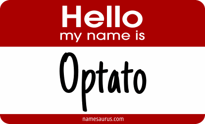 Hello my name is Optato png download