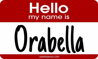 Hello my name is Orabella png download