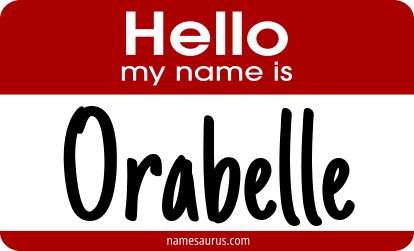 Hello my name is Orabelle png download