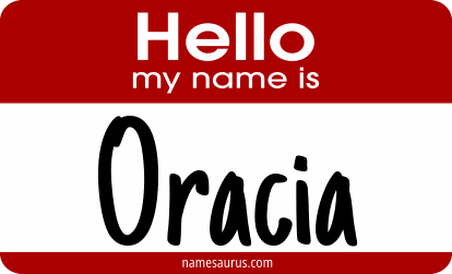 Hello my name is Oracia png download