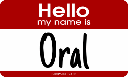 Hello my name is Oral png download