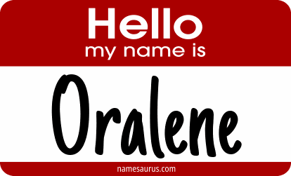 Hello my name is Oralene png download