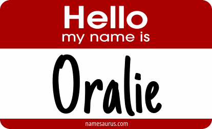 Hello my name is Oralie png download
