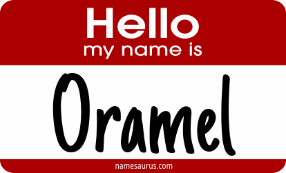 Hello my name is Oramel png download