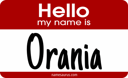 Hello my name is Orania png download