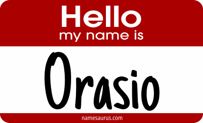 Hello my name is Orasio png download