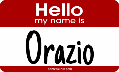 Hello my name is Orazio png download