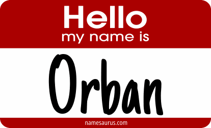 Hello my name is Orban png download