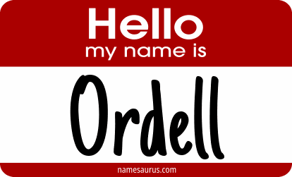 Hello my name is Ordell png download