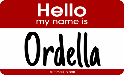 Hello my name is Ordella png download