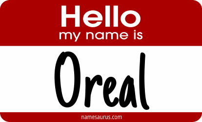 Hello my name is Oreal png download