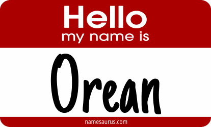 Hello my name is Orean png download