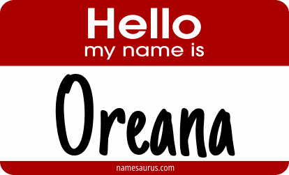 Hello my name is Oreana png download