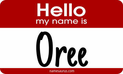 Hello my name is Oree png download