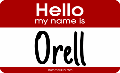 Hello my name is Orell png download